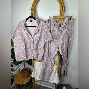 Gap Pink Floral Pajamas sz XL